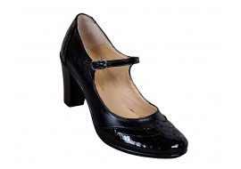 Oferta marimea  36, 39 - Pantofi dama, eleganti, din piele naturala cu toc 7cm - LP104NLCROCO